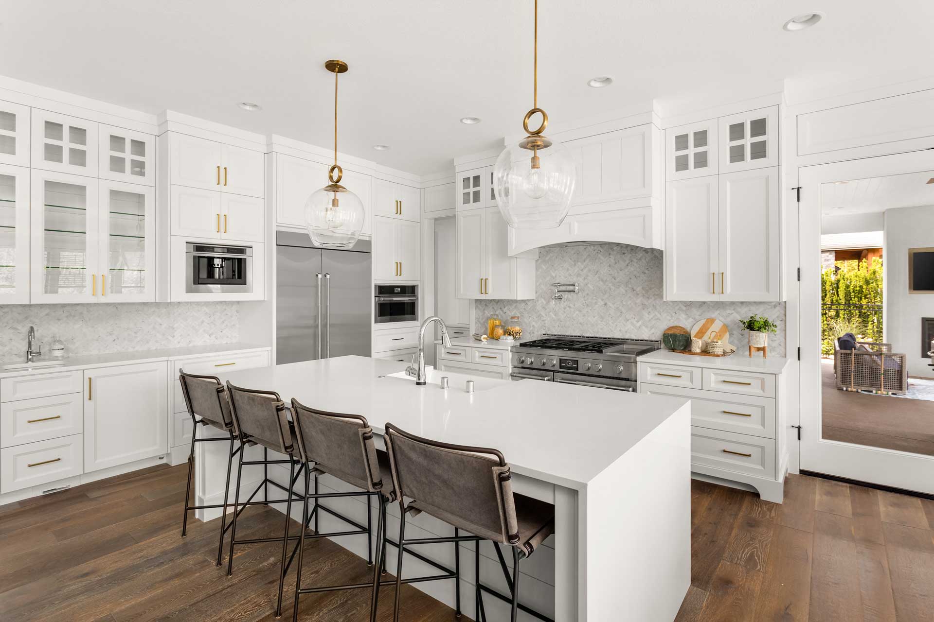 white sleek modern kitchen renovation