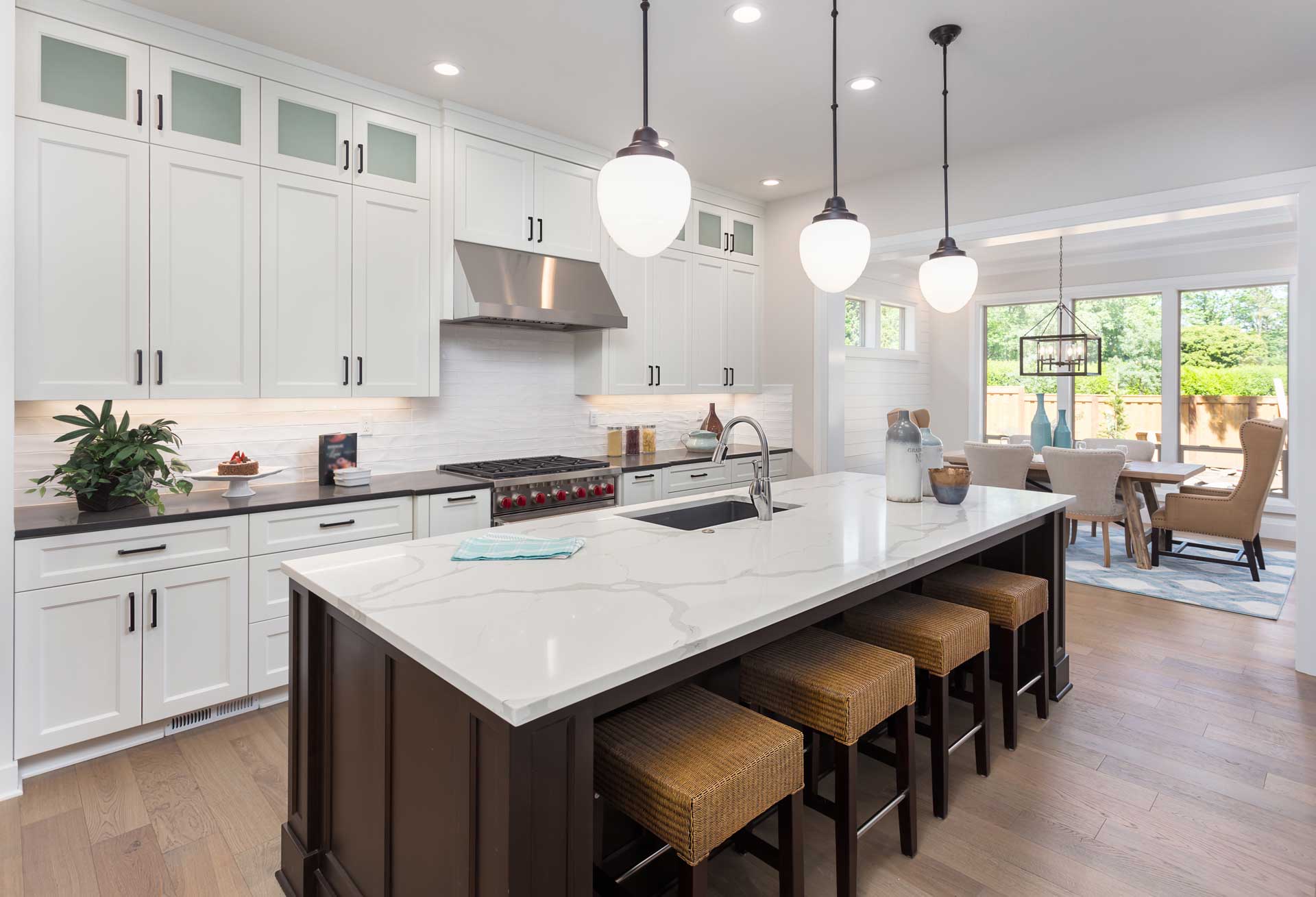 white and brown modern kitchen renovation