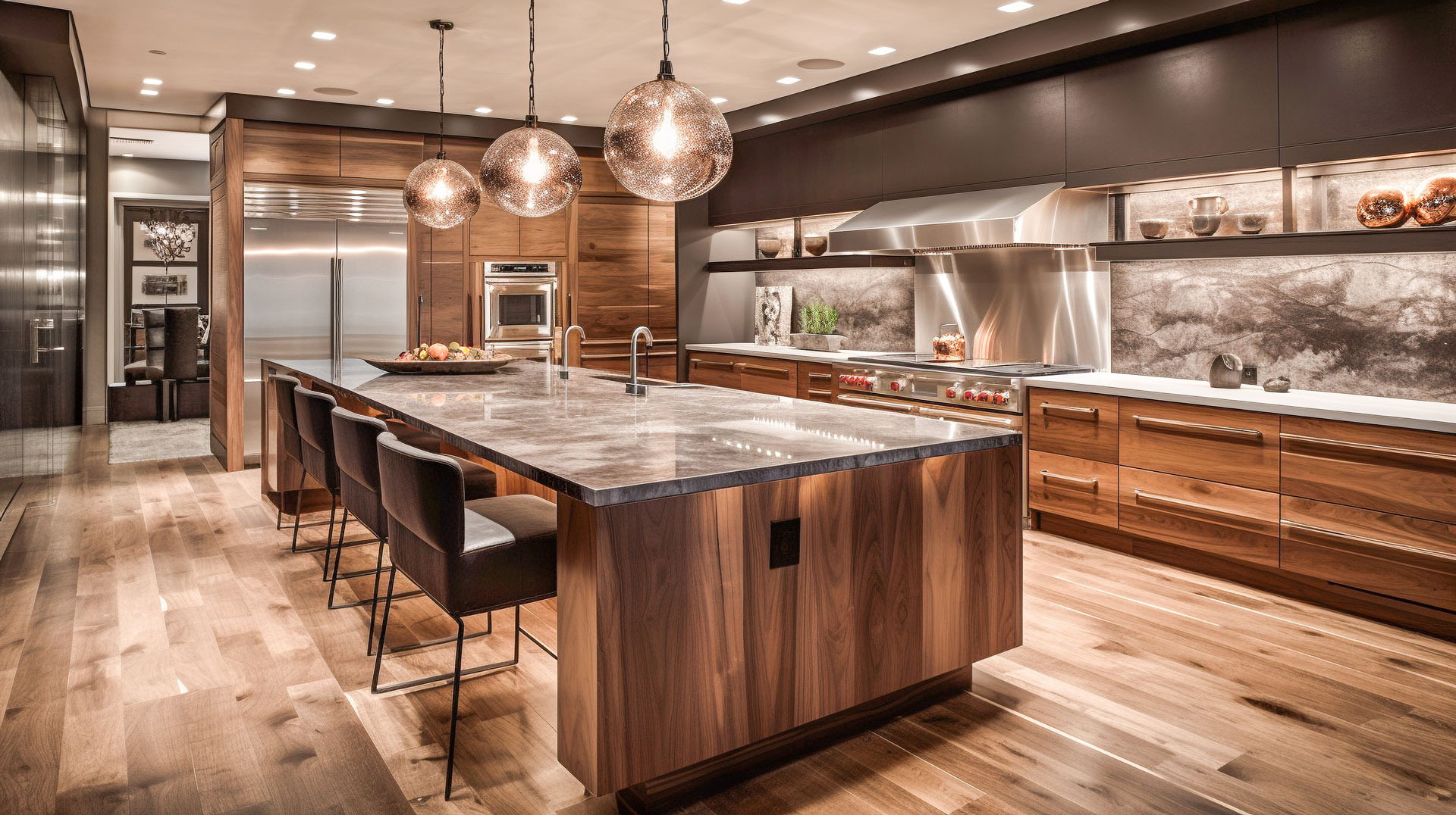 luxurious custom residential kitchen